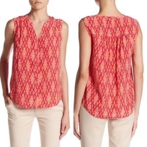 Joie | NWT Finnegan Ikat Pattern V-Neck Sleeveless Lightweight Tank Blouse